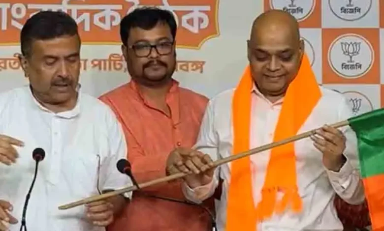 West Bengal election 2026 TMC MLA joins BJP, Khagendranath Mahato BJP,