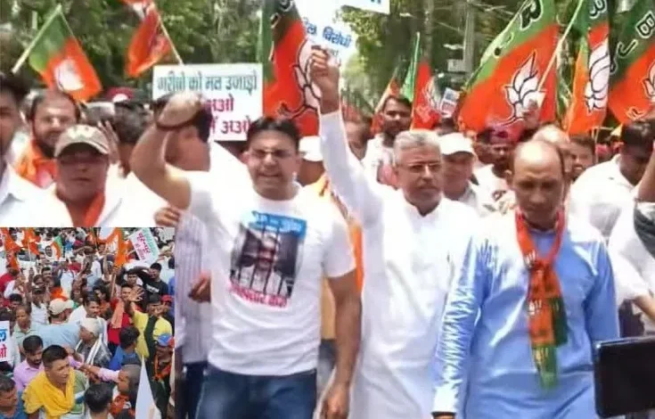 Delhi Cantt, BJP Protest, Bhuvan Karan Singh Tanwar, Delhi News, Flower Vendor