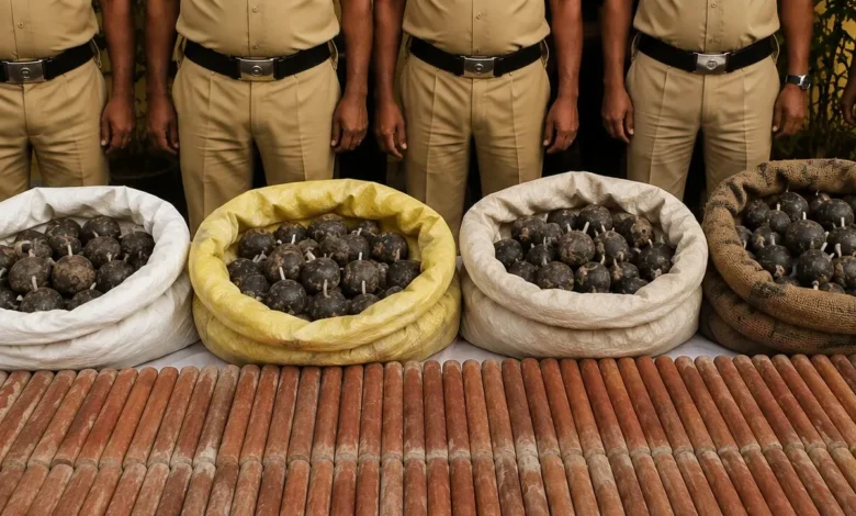 West Bengal Birbhum explosives seized before Independence Day