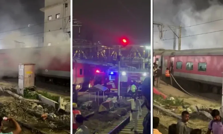 Mumbai CSMT Fire, Train Fire Mumbai, CSMT Yard Fire, Mumbai Railway Fire, Central Railway