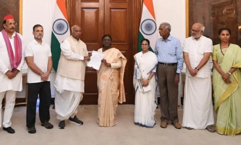 Vote Theft Allegations, Rahul Gandhi, Droupadi Murmu, Gyanesh Kumar, INDIA Bloc Protest