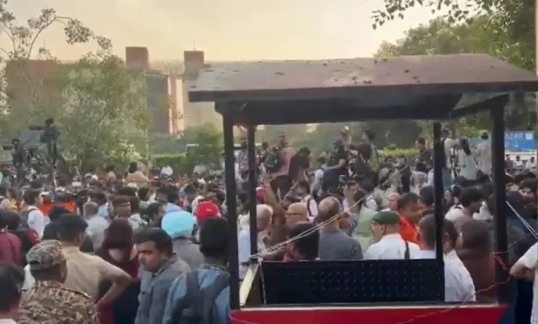 CJP Tiranga March, Connaught Place Protest, Gyanesh Kumar, Palika Bazaar Traders, Delhi Police Security